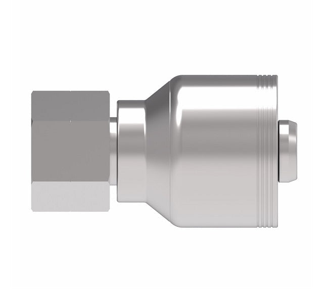 4S12BF12 Aeroquip by Danfoss | 4 Wire 4S Female BSPP Swivel 60° Cone Seat (BF) Crimp Fitting | -12 Female BSPP Swivel x -12 Hose Barb | Steel
