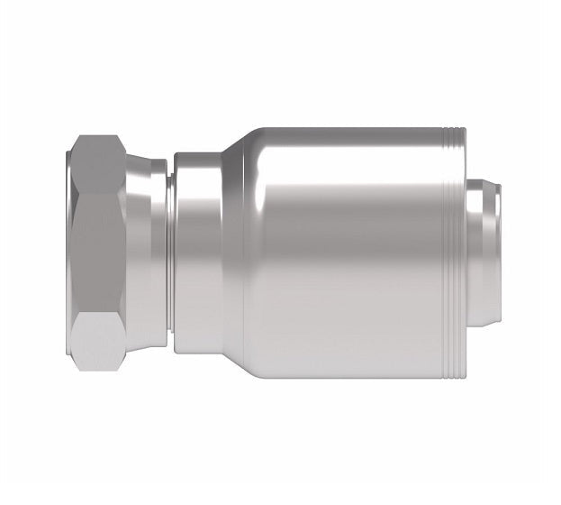4S24BF24 Aeroquip by Danfoss | 4 Wire 4S Female BSPP Swivel 60° Cone Seat (BF) Crimp Fitting | -24 Female BSPP Swivel x -24 Hose Barb | Steel