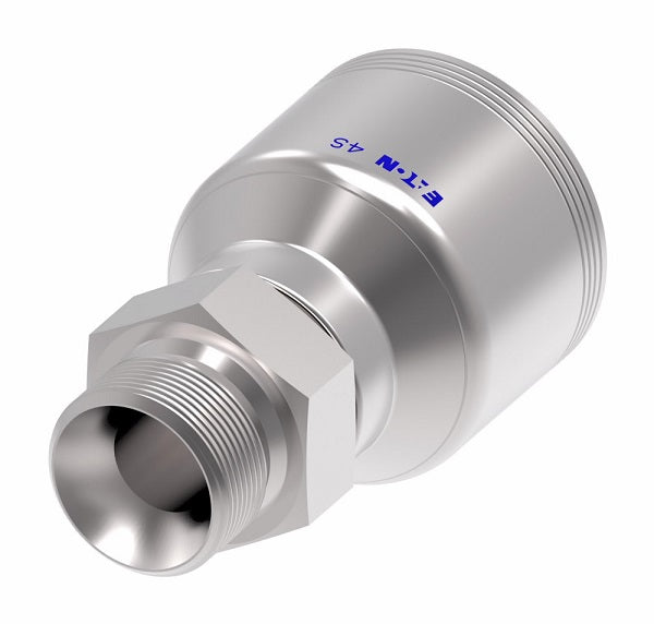 4S12BP12 Aeroquip by Danfoss | 4 Wire 4S BSP Male Parallel Rigid 60° Cone Seat (BP) Crimp Fitting | -12 Male BSPP Rigid x -12 Hose Barb | Steel