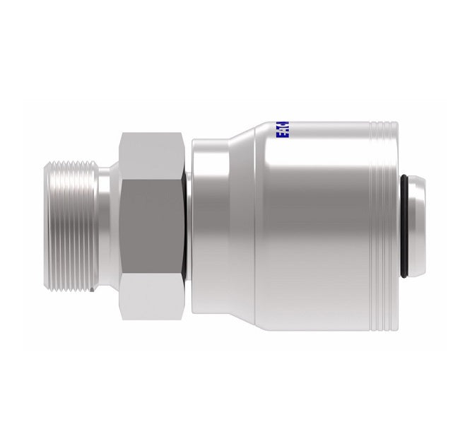 4S16BP16 Aeroquip by Danfoss | 4 Wire 4S BSP Male Parallel Rigid 60° Cone Seat (BP) Crimp Fitting | -16 Male BSPP Rigid x -16 Hose Barb | Steel