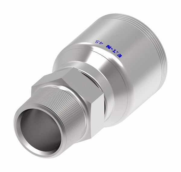 4S20BT20 Aeroquip by Danfoss | 4 Wire 4S BSP Male Tapered Rigid (BT) Crimp Fitting | -20 Male BSPT Rigid x -20 Hose Barb | Steel