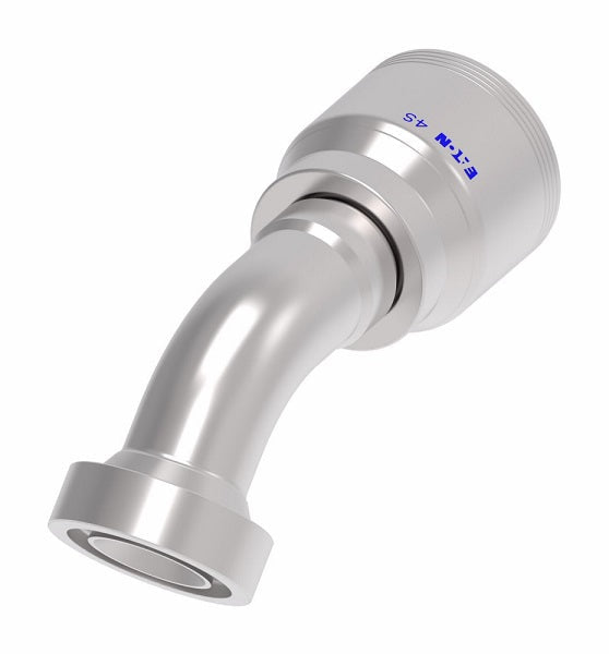 4S16CTA16 Aeroquip by Danfoss | 4 Wire 4S CAT Flange 45° Elbow (CTA) Crimp Fitting | -16 CAT Flange x -16 Hose Barb | Steel