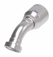 4S20CTA20 Aeroquip by Danfoss | 4 Wire 4S CAT Flange 45° Elbow (CTA) Crimp Fitting | -20 CAT Flange x -16 Hose Barb | Steel