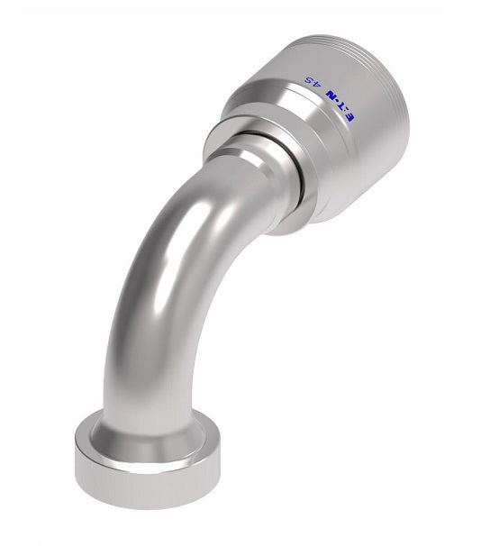 4S20CTB16 Aeroquip by Danfoss | 4 Wire 4S CAT Flange 90° Elbow (CTB) Crimp Fitting | -20 CAT Flange x -16 Hose Barb | Steel