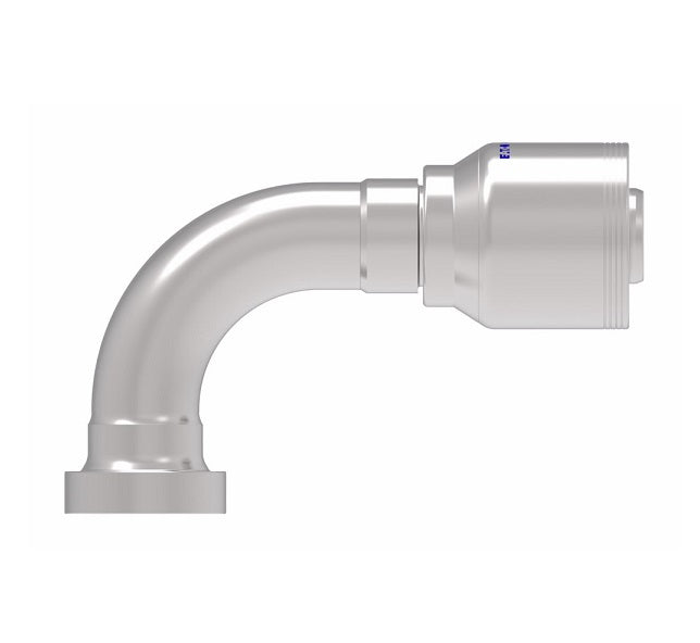 4S20CTB20 Aeroquip by Danfoss | 4 Wire 4S CAT Flange 90° Elbow (CTB) Crimp Fitting | -20 CAT Flange x -20 Hose Barb | Steel