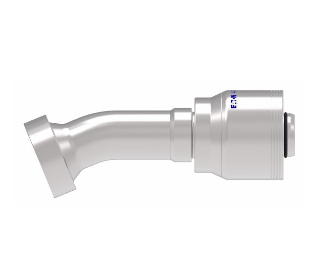 4S20CTD16 Aeroquip by Danfoss | 4 Wire 4S CAT Flange 22.5° Elbow (CTD) Crimp Fitting | -20 CAT Flange x -16 Hose Barb | Steel