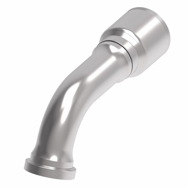 4S32CTE32 Aeroquip by Danfoss | 4 Wire 4S CAT Flange 67.5° Elbow (CTE) Crimp Fitting | -32 CAT Flange x -32 Hose Barb | Steel