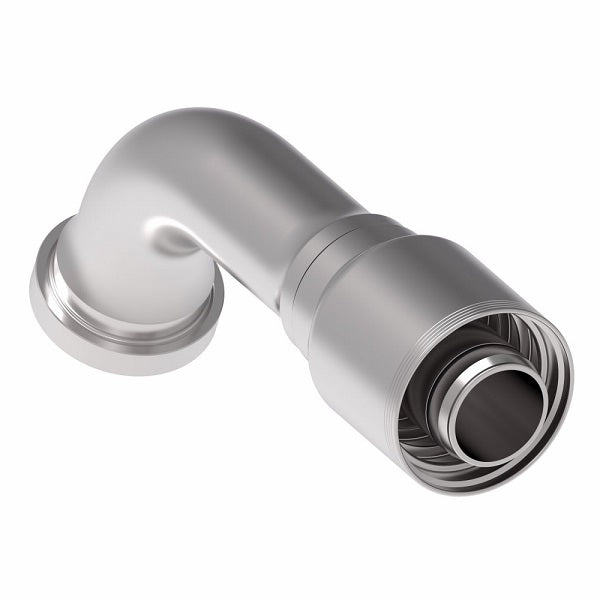 4S32CTE32 Aeroquip by Danfoss | 4 Wire 4S CAT Flange 67.5° Elbow (CTE) Crimp Fitting | -32 CAT Flange x -32 Hose Barb | Steel