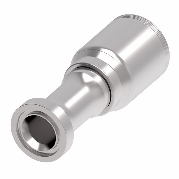 4S24CT24 Aeroquip by Danfoss | 4 Wire 4S CAT Flange (CT) Crimp Fitting | -24 CAT Flange x -24 Hose Barb | Steel