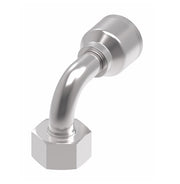 4S25DSB12 Aeroquip by Danfoss | 4 Wire 4S Female DIN 24° Seat Swivel DKO (Heavy) 90° Elbow (DSB) Crimp Fitting | S30 Female DKO/DIN 24° Seat x -12 Hose Barb | Steel