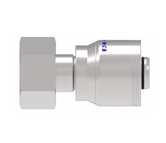 4S12DS8 Aeroquip by Danfoss | 4 Wire 4S DKO Female Swivel, Heavy Duty (DS) Crimp Fitting | S16 Female DKO/DIN x -08 Hose Barb | Steel
