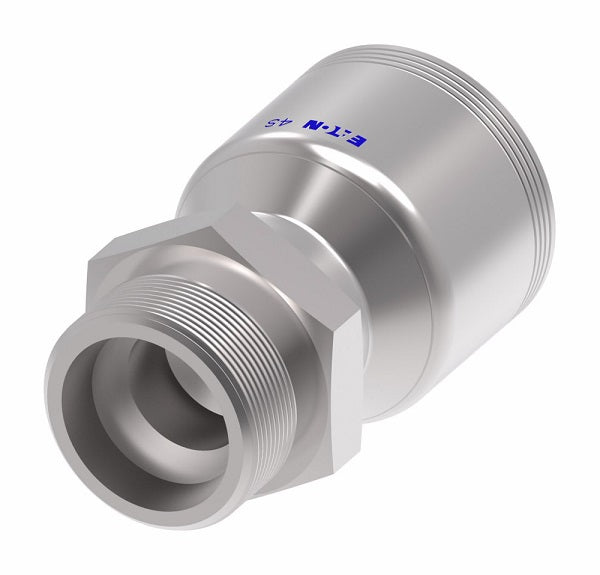 4S6EK6 Aeroquip by Danfoss | 4 Wire 4S 24° Male, Heavy Duty (EK) Crimp Fitting | S10 Male DKO/DIN x -06 Hose Barb | Steel