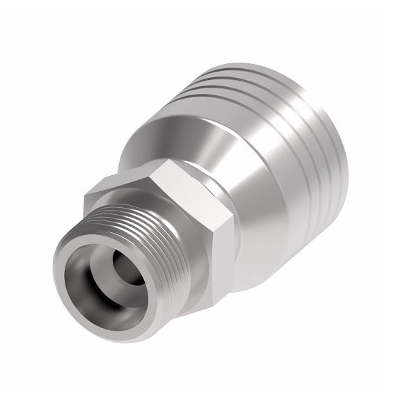4S16EK10 Aeroquip by Danfoss | 4 Wire 4S 24° Male, Heavy Duty (EK) Crimp Fitting | S20 Male DKO/DIN x -10 Hose Barb | Steel
