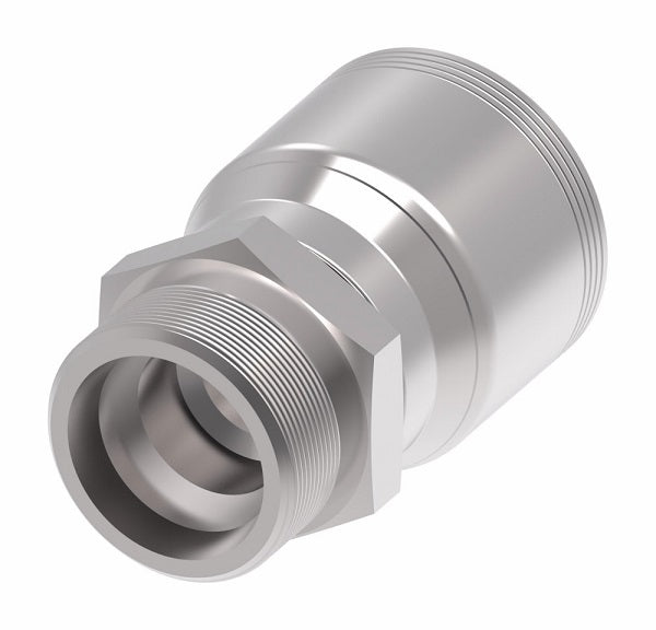 4S25EK16 Aeroquip by Danfoss | 4 Wire 4S Male DIN 24° Seat Rigid DKO (Heavy) (EK) Crimp Fitting | S30 Male DKO/DIN 24° Seat x -16 Hose Barb | Steel