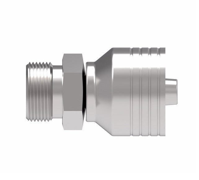 4S16EK10 Aeroquip by Danfoss | 4 Wire 4S 24° Male, Heavy Duty (EK) Crimp Fitting | S20 Male DKO/DIN x -10 Hose Barb | Steel