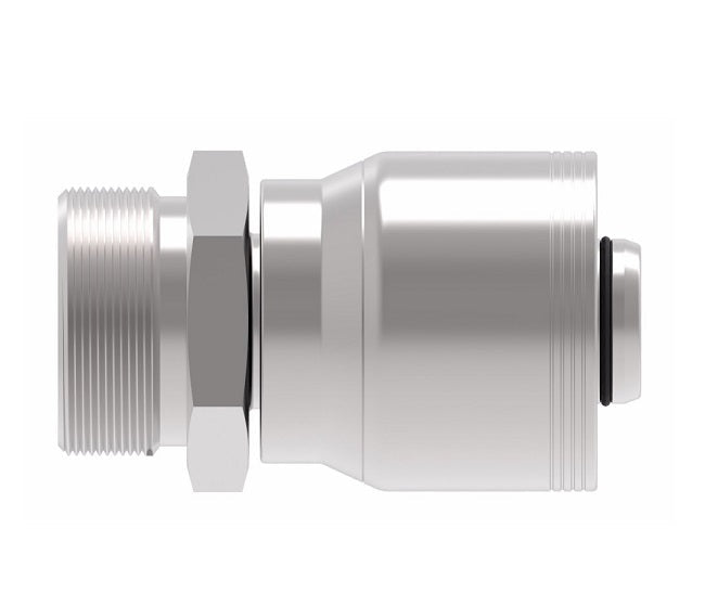 4S32EK20 Aeroquip by Danfoss | 4 Wire 4S Male DIN 24° Seat Rigid DKO (Heavy) (EK) Crimp Fitting | S38 Male DKO/DIN 24° Seat x -20 Hose Barb | Steel