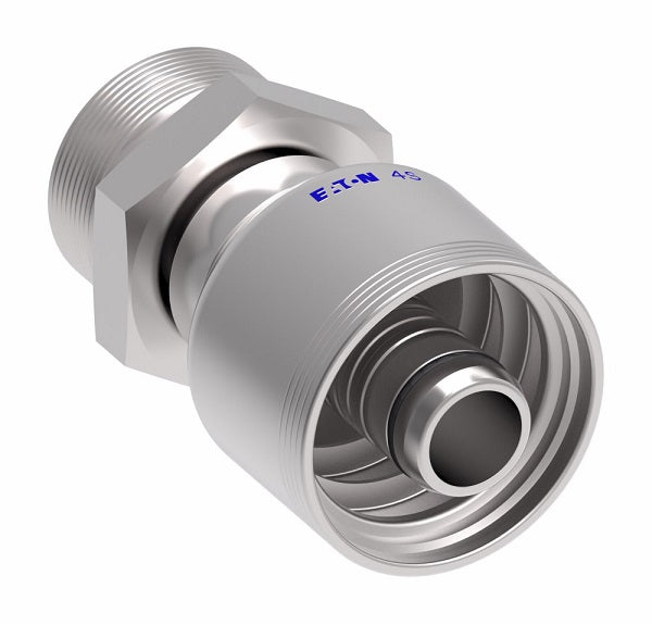 4S20EK12 Aeroquip by Danfoss | 4 Wire 4S Male DIN 24° Seat Rigid DKO (Heavy) (EK) Crimp Fitting | S25 Male DKO/DIN 24° Seat x -12 Hose Barb | Steel