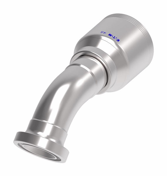 4S20FHA20 Aeroquip by Danfoss | 4 Wire 4S SAE Code 62 Flange 45° Elbow (FHA) Crimp Fitting | -20 Code 62 Flange x -20 Hose Barb | Steel