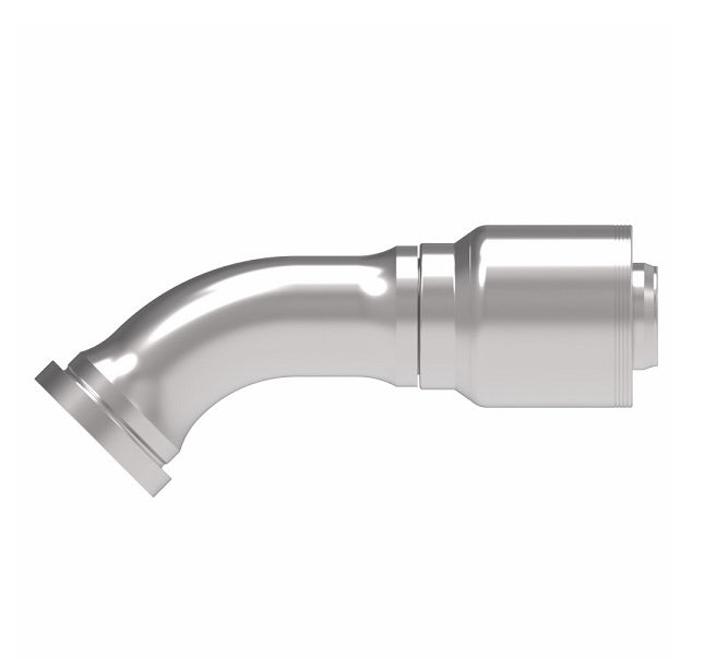 4S32FHA32 Aeroquip by Danfoss | 4 Wire 4S SAE Code 62 Flange 45° Elbow (FHA) Crimp Fitting | -32 Code 62 Flange x -32 Hose Barb | Steel