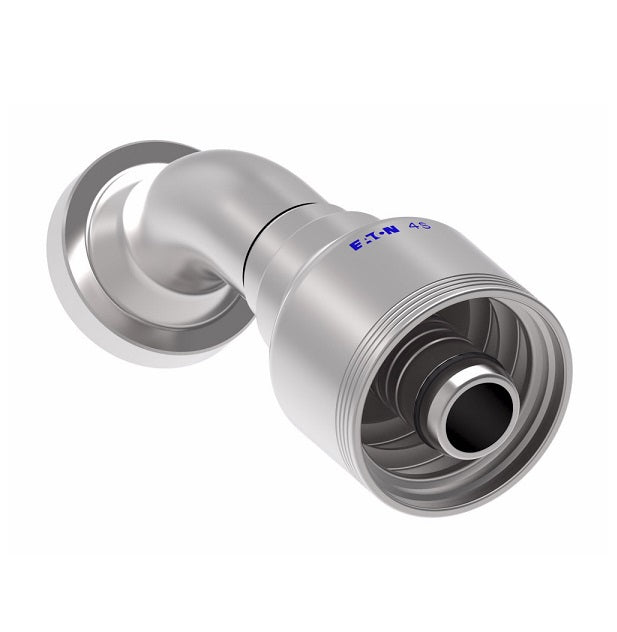 4S16FHA16 Aeroquip by Danfoss | 4 Wire 4S SAE Code 62 Flange 45° Elbow (FHA) Crimp Fitting | -16 Code 62 Flange x -16 Hose Barb | Steel