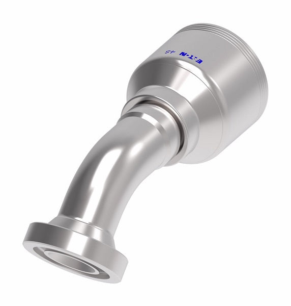4S20FHA16 Aeroquip by Danfoss | 4 Wire 4S SAE Code 62 Flange 45° Elbow (FHA) Crimp Fitting | -20 Code 62 Flange x -16 Hose Barb | Steel