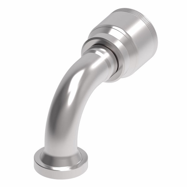 4S16FHB16 Aeroquip by Danfoss | 4 Wire 4S SAE Code 62 Flange 90° Elbow (FHB) Crimp Fitting | -16 Code 62 Flange x -16 Hose Barb | Steel