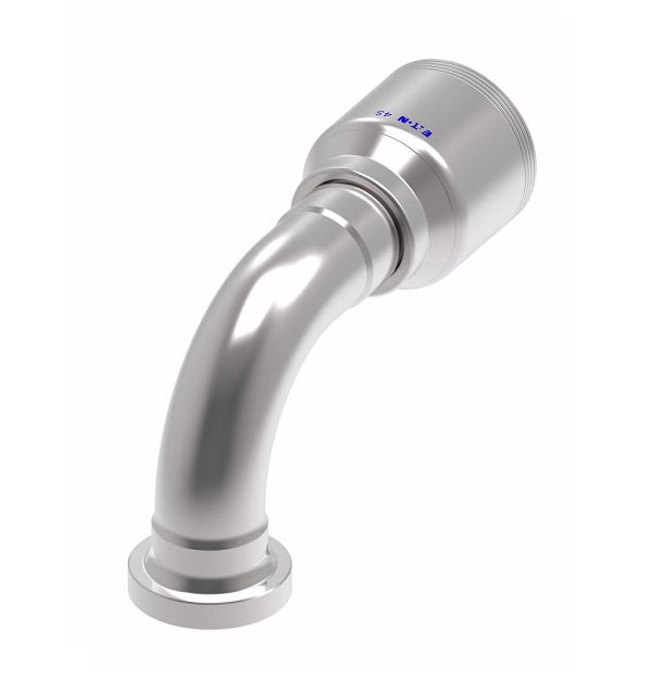 4S16FHB20 Aeroquip by Danfoss | 4 Wire 4S SAE Code 62 Flange 90° Elbow (FHB) Crimp Fitting | -16 Code 62 Flange x -20 Hose Barb | Steel