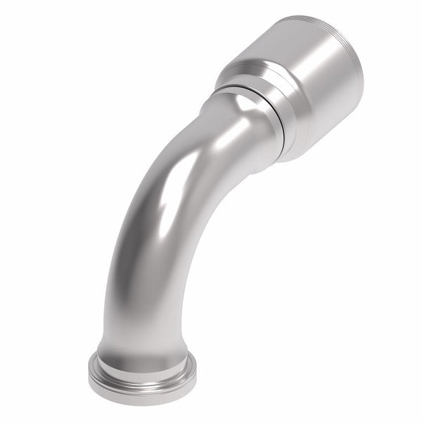 4S32FHB32 Aeroquip by Danfoss | 4 Wire 4S SAE Code 62 Flange 90° Elbow (FHB) Crimp Fitting | -32 Code 62 Flange x -32 Hose Barb | Steel