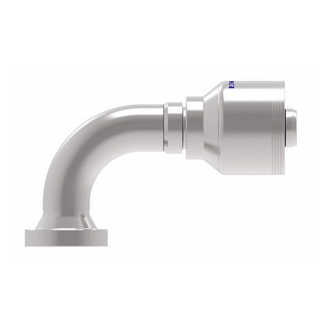 4S12FHB12 Aeroquip by Danfoss | 4 Wire 4S SAE Code 62 Flange 90° Elbow (FHB) Crimp Fitting | -12 Code 62 Flange x -12 Hose Barb | Steel