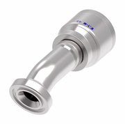 4S16FHD16 Aeroquip by Danfoss | 4 Wire 4S SAE Code 62 Flange 22.5° Elbow (FHD) Crimp Fitting | -16 Code 62 Flange x -16 Hose Barb | Steel