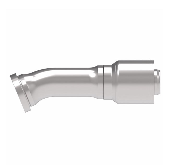 4S32FHD32 Aeroquip by Danfoss | 4 Wire 4S SAE Code 62 Flange 22.5° Elbow (FHD) Crimp Fitting | -32 Code 62 Flange x -32 Hose Barb | Steel