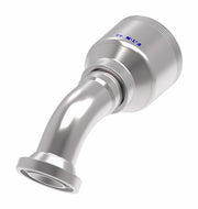 4S12FLA12 Aeroquip by Danfoss | 4 Wire 4S SAE Code 61 Flange 45° Elbow (FLA) Crimp Fitting | -12 Code 61 Flange x -12 Hose Barb | Steel