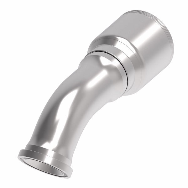 4S32FLA32 Aeroquip by Danfoss | 4 Wire 4S SAE Code 61 Flange 45° Elbow (FLA) Crimp Fitting | -32 Code 61 Flange x -32 Hose Barb | Steel