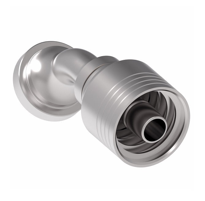 4S8FLA8 Aeroquip by Danfoss | 4 Wire 4S SAE Code 61 Split Flange 45° Elbow (FLA) Crimp Fitting | -08 Code 61 Split Flange x -08 Hose Barb | Steel