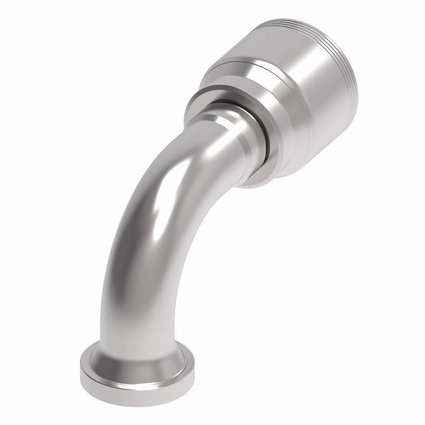 4S16FLB16 Aeroquip by Danfoss | 4 Wire 4S SAE Code 61 Flange 90° Elbow (FLB) Crimp Fitting | -16 Code 61 Flange x -16 Hose Barb | Steel