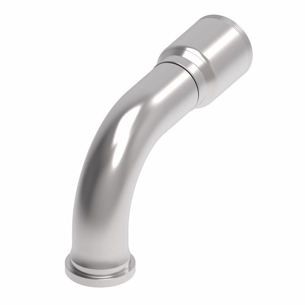 4S32FLB24 Aeroquip by Danfoss | 4 Wire 4S SAE Code 61 Flange 90° Elbow (FLB) Crimp Fitting | -32 Code 61 Flange x -24 Hose Barb | Steel