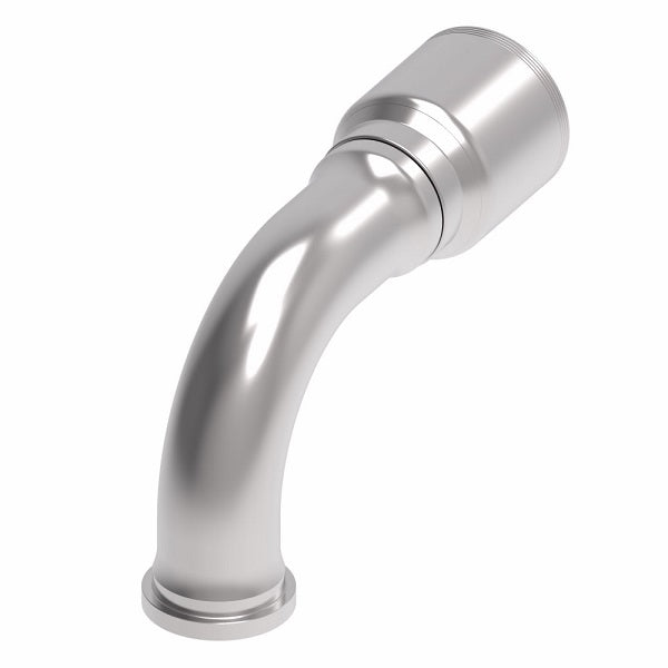 4S32FLB32.120 Aeroquip by Danfoss | 4 Wire 4S SAE Code 61 Flange 90° Elbow (FLB) Crimp Fitting | -32 Code 61 Flange x -32 Hose Barb | Steel