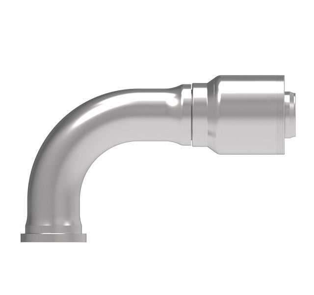 4S32FLB32 Aeroquip by Danfoss | 4 Wire 4S SAE Code 61 Flange 90° Elbow (FLB) Crimp Fitting | -32 Code 61 Flange x -32 Hose Barb | Steel