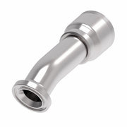 4S20FLD16 Aeroquip by Danfoss | 4 Wire 4S SAE Code 61 Flange 22.5° Elbow (FLD) Crimp Fitting | -20 Code 61 Flange x -16 Hose Barb | Steel