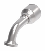4S16FLE12 Aeroquip by Danfoss | 4 Wire 4S SAE Code 61 Flange 67.5° Elbow (FLE) Crimp Fitting | -16 Code 61 Flange x -12 Hose Barb | Steel
