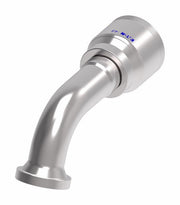 4S20FLE16 Aeroquip by Danfoss | 4 Wire 4S SAE Code 61 Flange 67.5° Elbow (FLE) Crimp Fitting | -20 Code 61 Flange x -16 Hose Barb | Steel