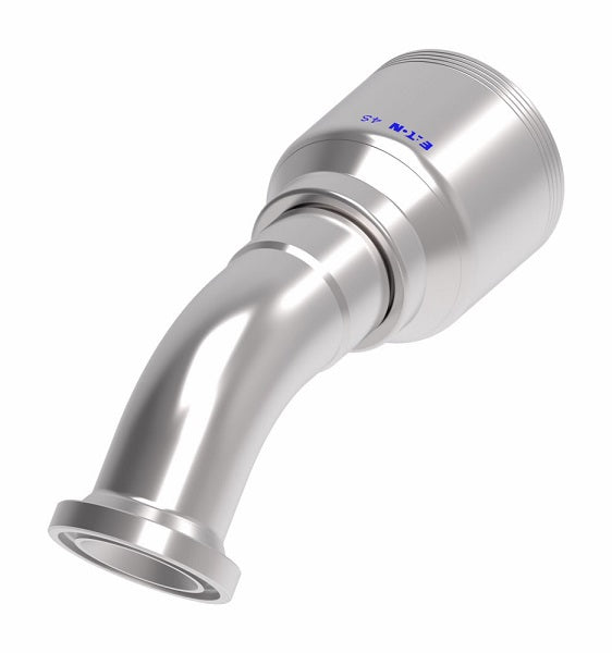 4S20FLF20 Aeroquip by Danfoss | 4 Wire 4S SAE Code 61 Flange 30° Elbow (FLF) Crimp Fitting | -20 Code 61 Flange x -20 Hose Barb | Steel