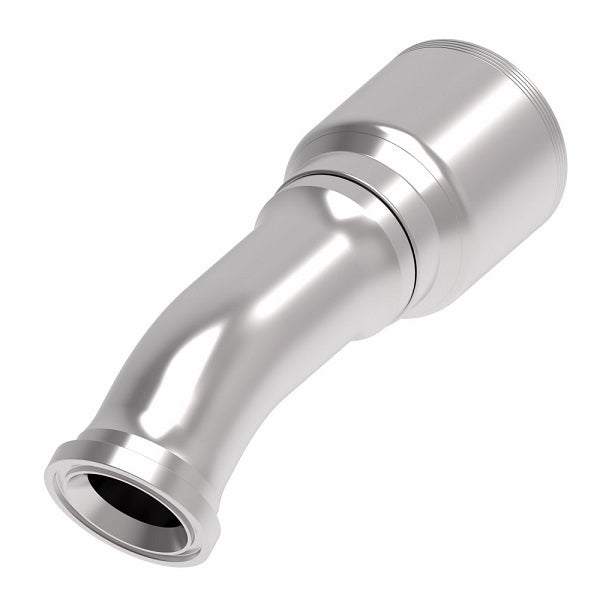 4S32FLF32 Aeroquip by Danfoss | 4 Wire 4S SAE Code 61 Flange 30° Elbow (FLF) Crimp Fitting | -32 Code 61 Flange x -32 Hose Barb | Steel