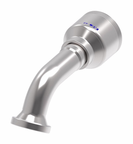 4S12FLG12 Aeroquip by Danfoss | 4 Wire 4S SAE Code 61 Flange 60° Elbow (FLG) Crimp Fitting | -12 Code 61 Flange x -12 Hose Barb | Steel