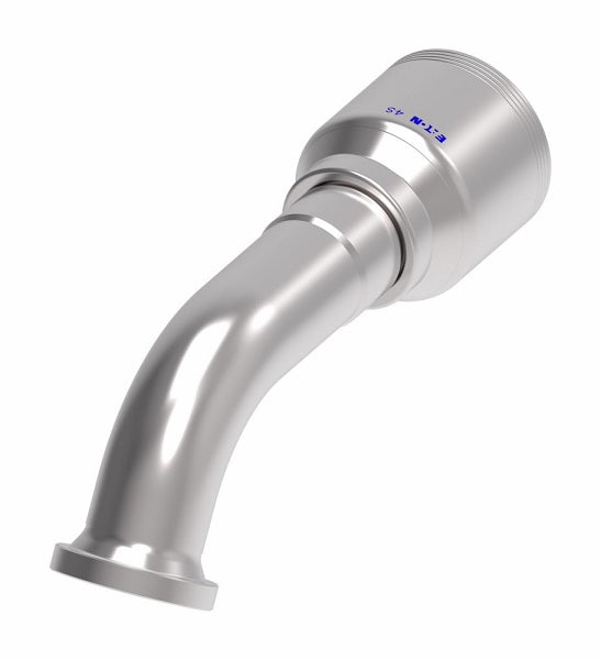4S20FLG20 Aeroquip by Danfoss | 4 Wire 4S SAE Code 61 Flange 60° Elbow (FLG) Crimp Fitting | -20 Code 61 Flange x -20 Hose Barb | Steel