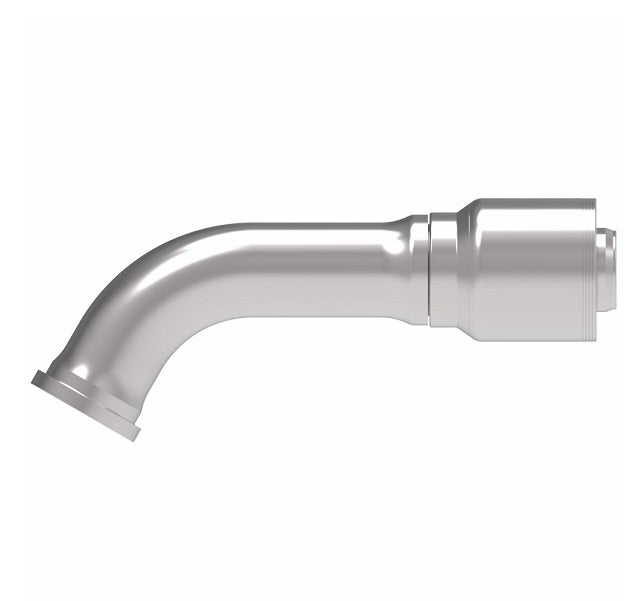 4S32FLG32 Aeroquip by Danfoss | 4 Wire 4S SAE Code 61 Flange 60° Elbow (FLG) Crimp Fitting | -32 Code 61 Flange x -32 Hose Barb | Steel