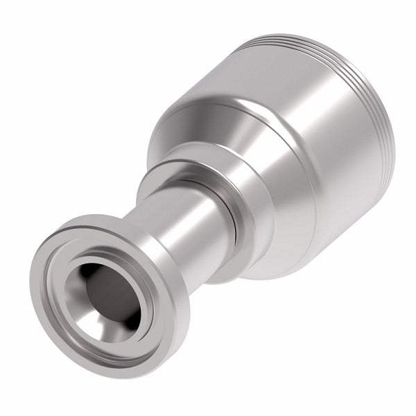 4S12FL10 Aeroquip by Danfoss | 4 Wire 4S SAE Code 61 Split Flange (FL) Crimp Fitting | -12 Code 61 Split Flange x -10 Hose Barb | Steel