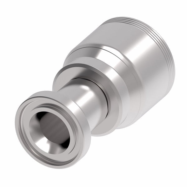 4S24FL16 Aeroquip by Danfoss | 4 Wire 4S SAE Code 61 Flange (FL) Crimp Fitting | -24 Code 61 Flange x -16 Hose Barb | Steel