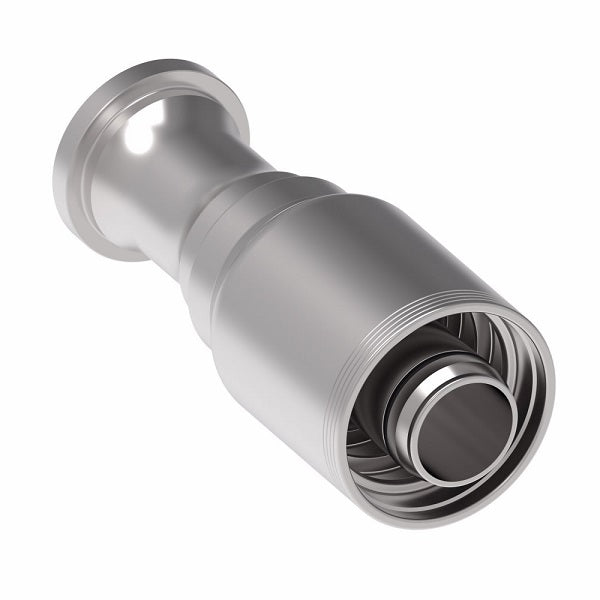 4S24FL24 Aeroquip by Danfoss | 4 Wire 4S SAE Code 61 Flange (FL) Crimp Fitting | -24 Code 61 Flange x -24 Hose Barb | Steel