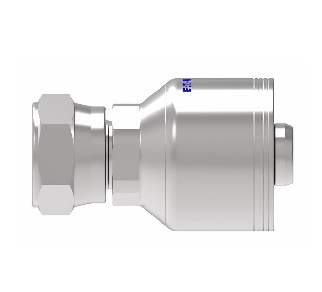 4S12JF12 Aeroquip by Danfoss | 4 Wire 4S JIS Female Swivel 30° Flare Seat (JF) Crimp Fitting | -12 Female BSPP Swivel x -12 Hose Barb | Steel